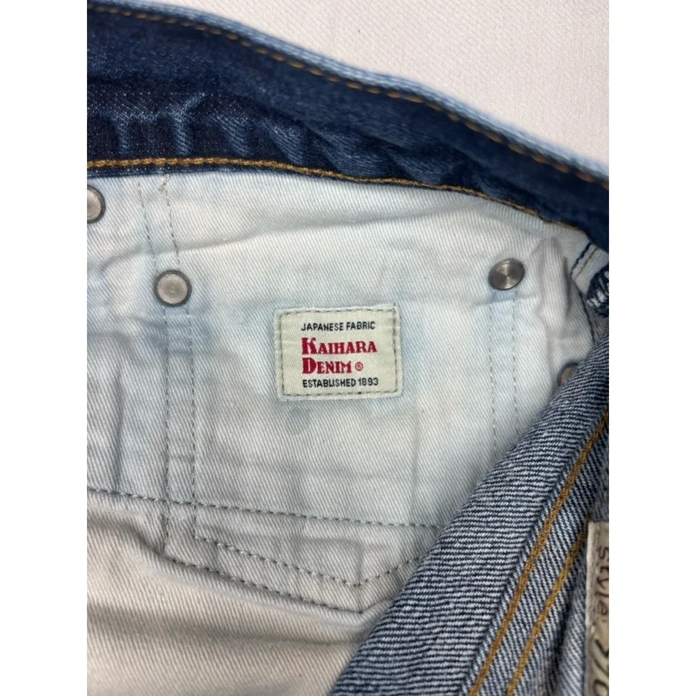 J.Crew 770 Japanese Kaihara Denim Dark Blue Jeans Men's 32x30 Straight Slim